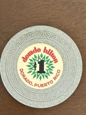 $1 Dorado Hilton Puerto Rico Casino Chip DHI-1a