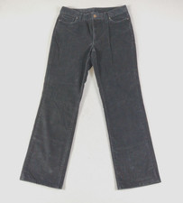 LL Bean Pants Womens 10 Black Corduroy Favorite Fit Straight Leg Vintage 70s 80s