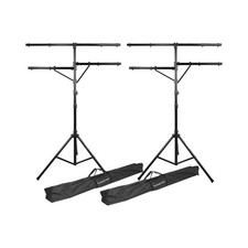 Sound Town 2-Pack DJ Lighting Stand, Height Adjustable, 12 ft Tall, with Side...