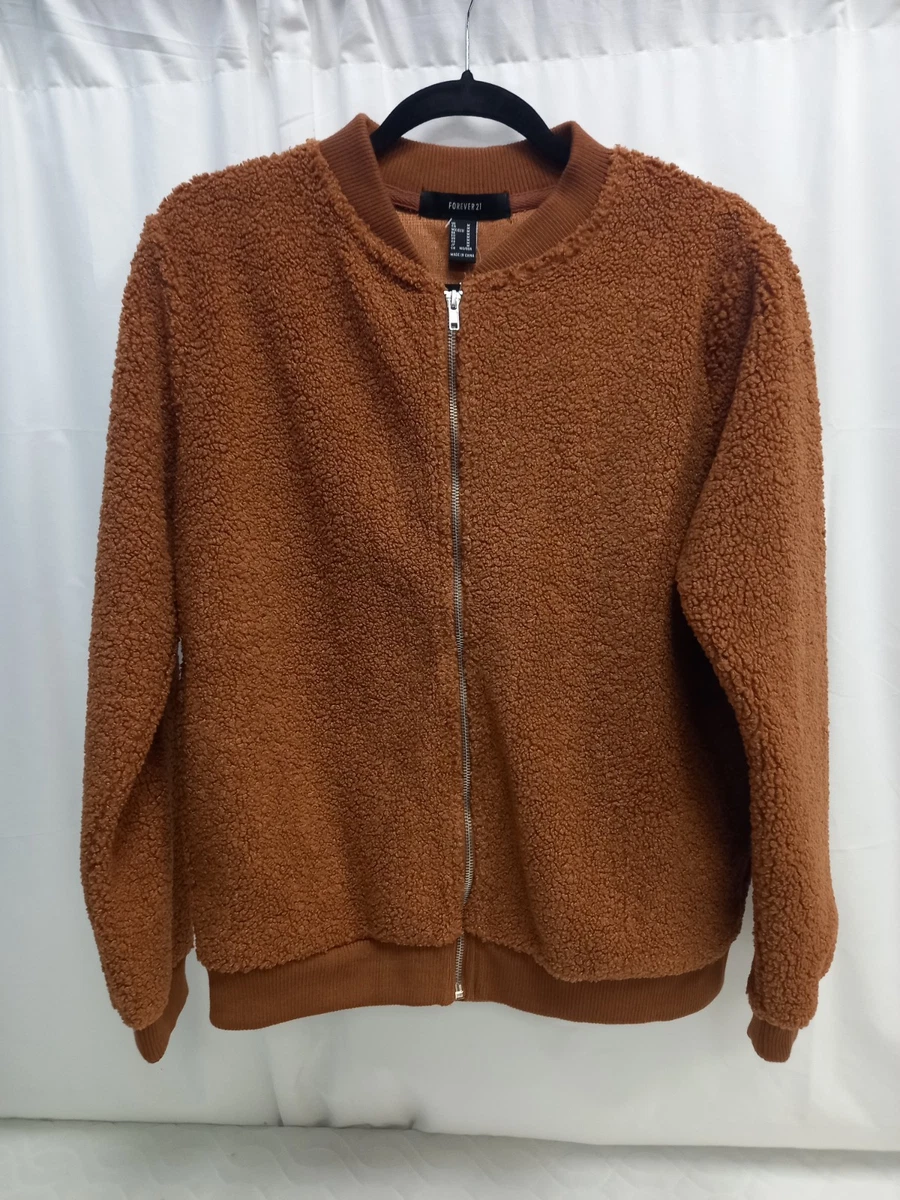 Veste Forever 21 Taille S - Style Moto En Simili Cuir Rose - Fermeture éclair, Ceinture, Doublée