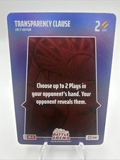 2026 Bo Jackson Battle Arena Glossy Foil Bonus Play BPL-25 Transparency Clause