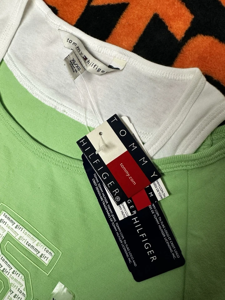 Camiseta sin mangas Y2K 2000 Tommy Girl (Hilfiger) talla XL NUEVA CON ETIQUETAS Foto 3 de 4