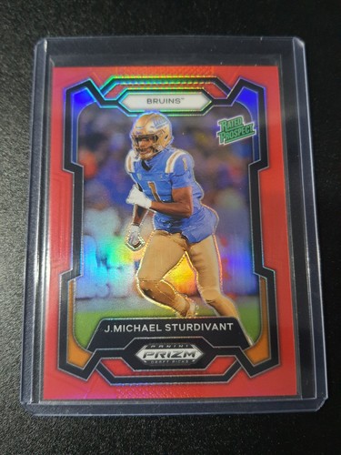 J.Michael Sturdivant - Prizm Draft Picks 2024 - UCLA - Red - Rated Prospect /299 - Picture 1 of 3
