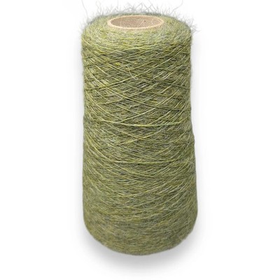(332,93 /kg) YAKHAIR OLIV GRÜN MELIERT 200gr. BABY YAK / SUPER KID MOHAIR