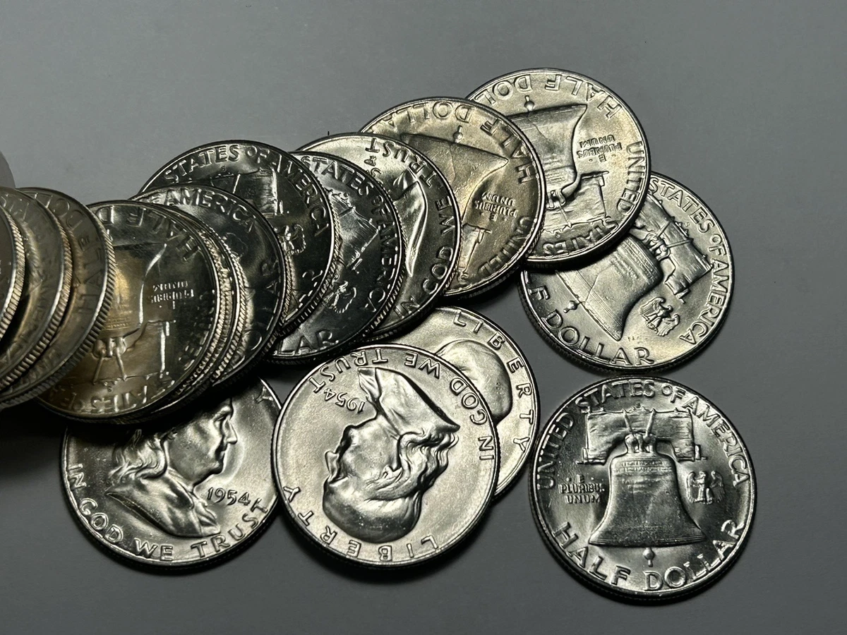 Uncirculated 1954 Franklin Half Dollars (1948-1963) for sale | eBay