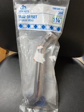 Dearborn 1046-1 1-1/4" Trap Offset 20 Gauge Brass Chrome Double Slip Joint