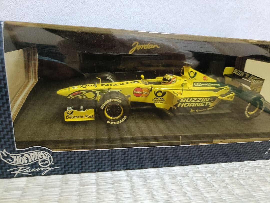 ミニカー Hot Wheels Jordan F1 Car 1/18 1/18 Hot Wheels Racing Damon Hill Jordan 199 Grand Prix 1999