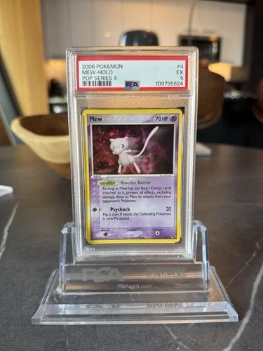 Pokemon Mew 2006 TCG Holo Rare Card 4/17 Pop Series (PSA 5)📈