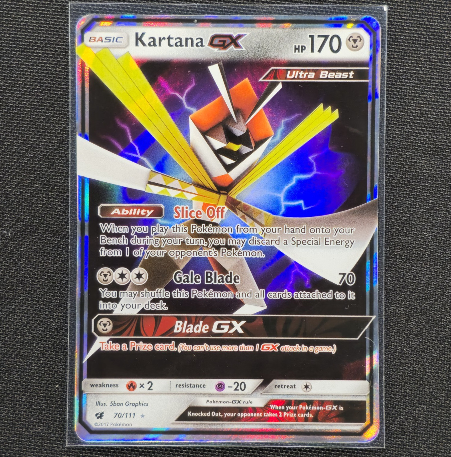 Kartana GX - 70/111 - Ultra Rare - Crimson Invasion - Pokemon Card - NM/M