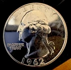 1962 Washington Quarter Proof Silver 90%