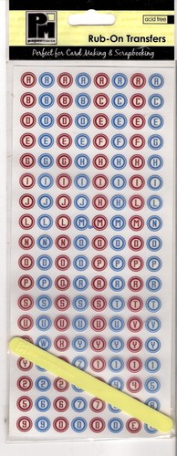 Papermania Rub On Transfers celebration birthday numbers alphabet, baby, wedding - Picture 36 of 50