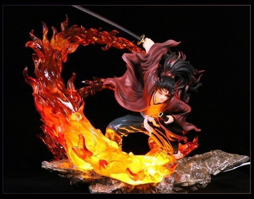 Demon Slayer Tsugikuni Yoriichi VS Kokushibo Battle Ver W/LED Base Statue Figure - Picture 12 of 21