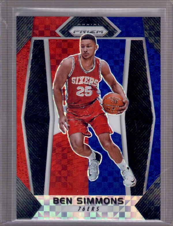 BEN SIMMONS 2017-18 Panini Prizm #3 Red White & Blue Prizms 76ers