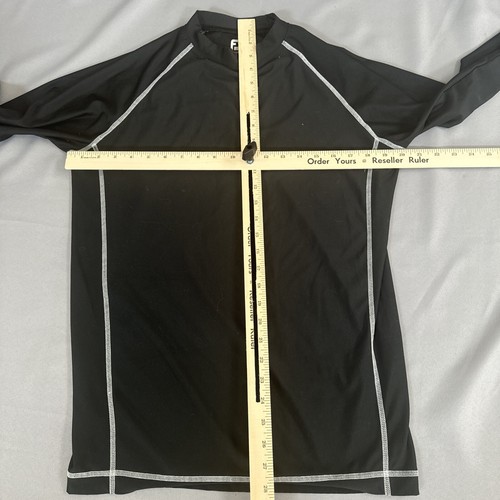 FootJoy FJ Thermal Base Layer Men’s Large Black Pullover Raglan Sleeve Golf - 第 5/10 張圖片