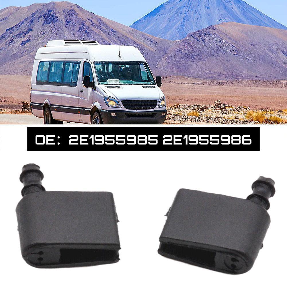 2X For 0618 Mercedes Sprinter 2500 3500 Windshield Washer Nozzle Wiper