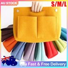<!--F#f_0-->Travel Organiser Handbag Felt Bag Tote Insert Liner Purse Pouch Women 3 Sizes AU<!--F/-->