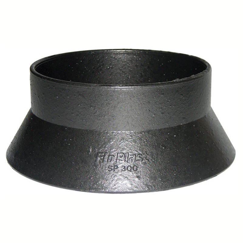 Floplast SP300CI 110mm Ring Seal Soil - Weathering Collar - Faux Cast Iron