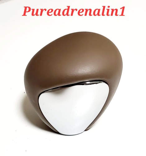 NEW 2003 2015 JAGUAR XJR XKR S-Type Brown Leather Chrome Gear Shift Knob OEM