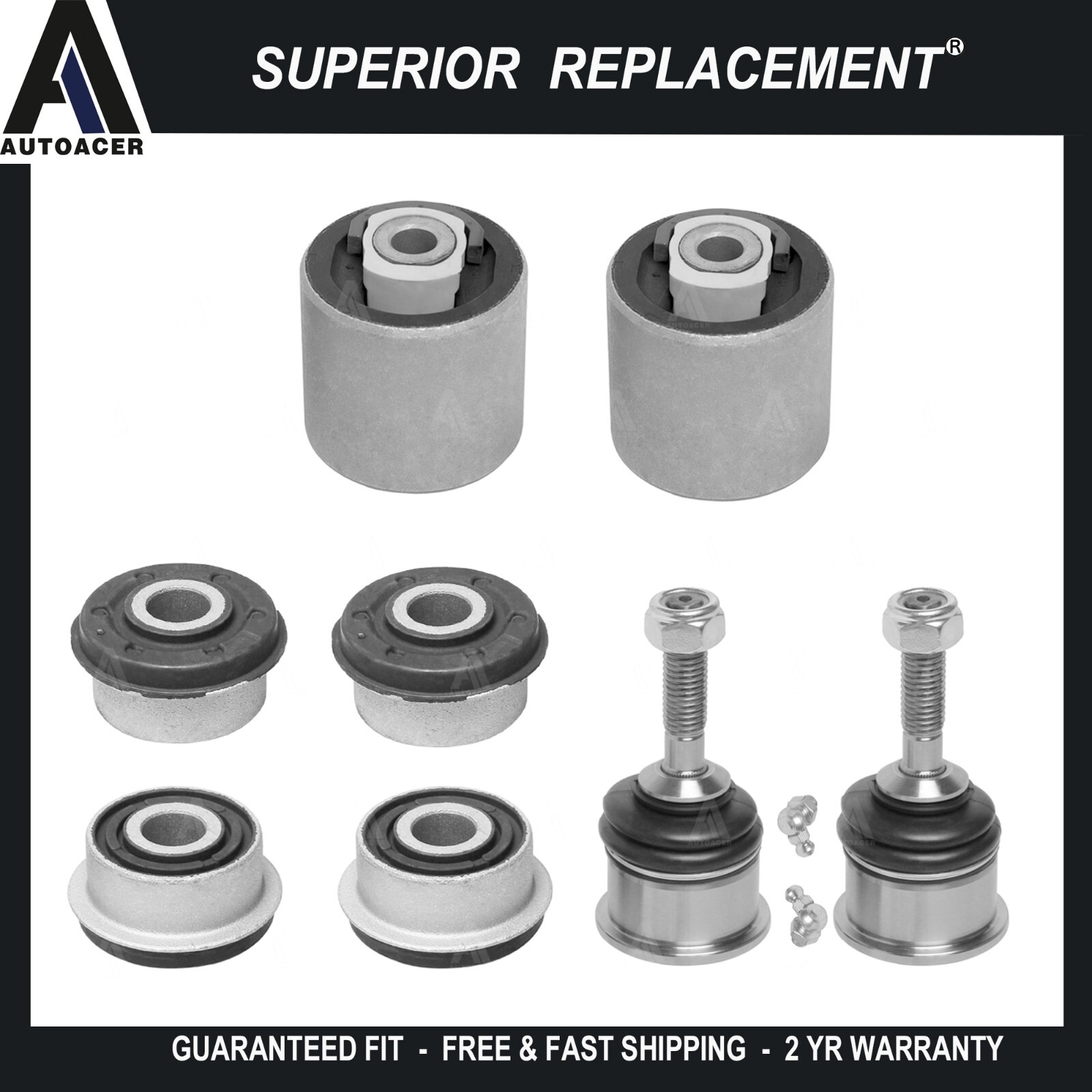 Front Lower Control Arm Bushings Ball Joint LEFT RIGHT Kit 6pc For