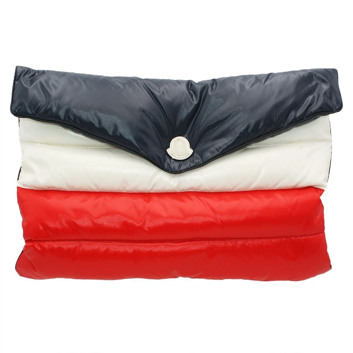 Moncler Down BUSTA PIUMINO Clutch Bag Women Men Tricolor Unused Y1938