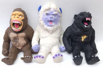 Vintage Stretch Monster Mold Monster Wolf Man King Kong Gorilla lot 3