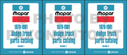 Livre de pièces de camion Dodge 1978 1979 1980 1981 pick-up wagon électrique petit rouge express - Photo 1 sur 1