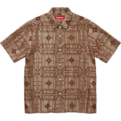 Short Sleeve Supreme Apparel Supreme Street Scene Jacquard Supreme