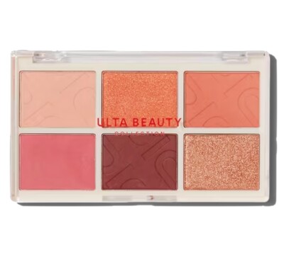 Ulta Beauty 6 Pan Eyeshadow Palette Neutral Shades Matte & Glitter Sealed
