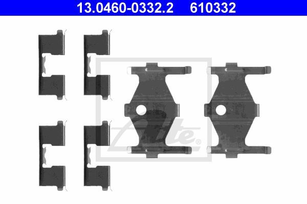 Kit accessoires pour plaquette de frein Nissan Almera I avec clips anti-bruit