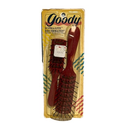 Vintage Goody Supra-Lite Brusmates Set 1989 VINTAGE *NEW* 1989 Goody #8332 Supra-Lite Brushmates Vented  main image 4