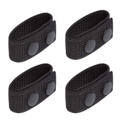 4Pcs Nylon Belt Keeper Double Snaps for Duty Belt Outdoor Sports Backpack Strap