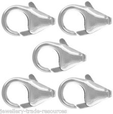 5x 7mm x 4mm Sterling Silver Trigger Style Trigger Jewellery Clasp Catch