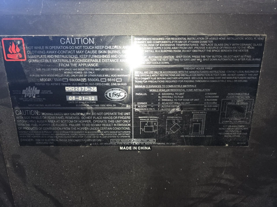 Estufa de pellets Foto 4 de 4