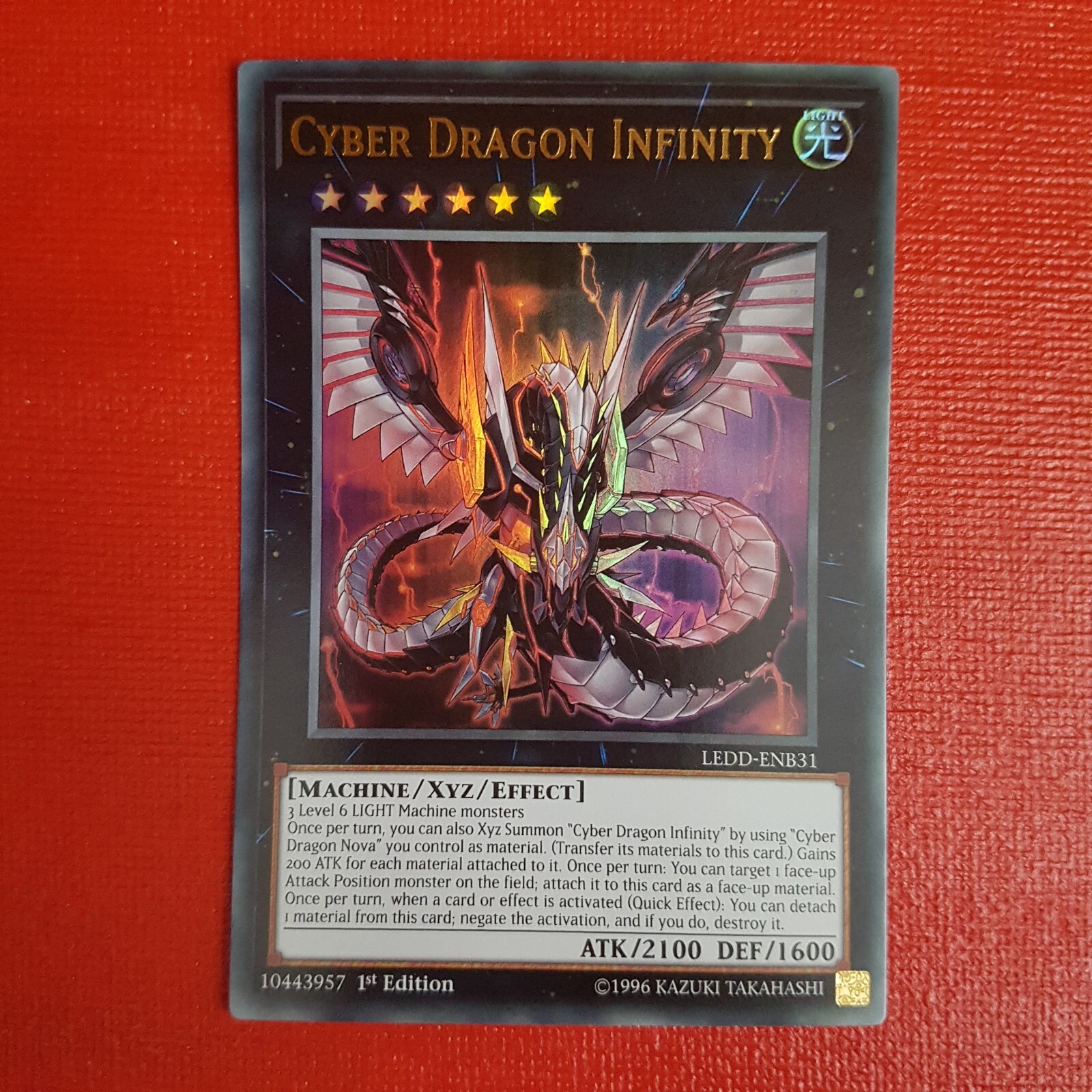 Cyber Dragon Infinity LEDD-ENB31 1st Edition Yugioh Ultra Rare Card