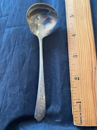 NORMANDIE- WALLACE STERLING 1 SAUCE LADLE  GREAT SHAPE MORE IN THIS PATTERN
