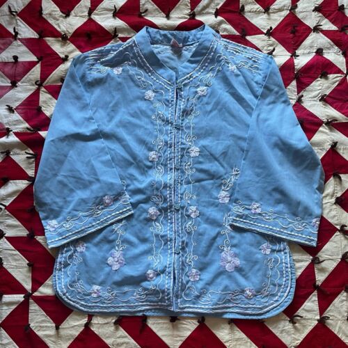 Vintage Foyens Of Hawaii Shirt Women’s XL Blue As… - image 1