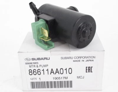 Genuine OEM Subaru 86611AA010 Front Windshield Washer Pump Motor - Bild 1 von 4