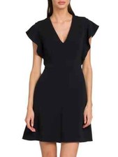 *NWT* Stella McCartney Grace Ruffle Dress Black Size 6 $454