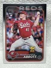 Andrew Abbott Rookie Card RC 2024 Topps Series 1 Baseball #214 Cincinnati Reds