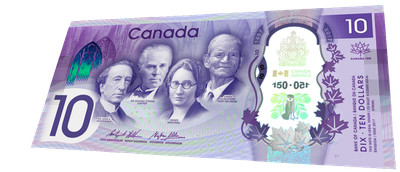 Banknote Canada 10 Dollars 10 17 150th Anniversary Commemorative Ebay