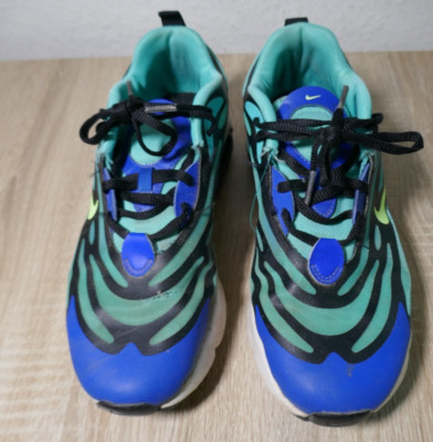   NIKE Nike Air Max Exosense GS GRÜN-BLAUE SNEAKER GRÖßE 38,5 GETRAGEN GUT ERHA