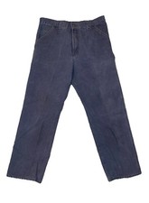 Carhartt Vintage Pants Mens 34x30 Navy Blue Carpenter Work Wear Hammer Loop C6 