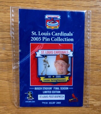 JASON ISRINGHAUSEN St. Louis Cardinals 2005 Collection Hat Lapel Pin - BRAND NEW