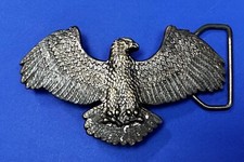 Patriotic Majestic American Eagle Wings Wide Vintage Large Cutout Belt Buckle