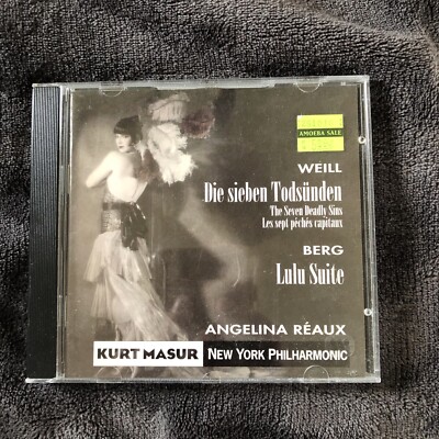 Weill - Die Sieben Todsunden CD Classical RARE! Berg Reaux
