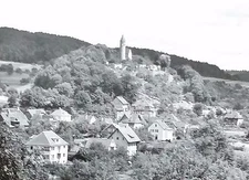 City of Lorch, in Remstal, Germany,Magic Lantern Glass Slide