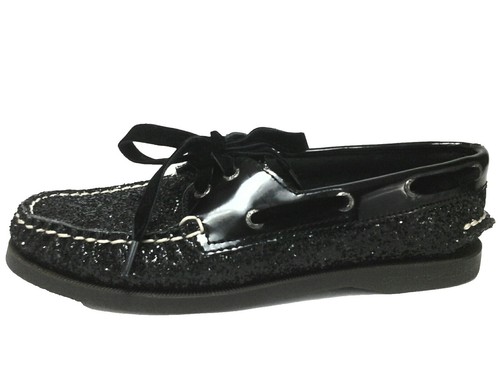 Sperry Mens Old Money Penny Loafers 10.5 Black Brown Leather  display picture 3