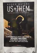 ROGER WATERS US+them display Cartonato PROMO mis. 100x70 cm. SOLO ZONA ROMA