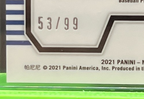 2021 Panini Mosaic Chipper Jones PRODUCERS Orange PRIZM SP /99 Atlanta HoF! - Picture 5 of 5