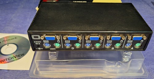 KVM Switch- AVOCENT SwitchView 4 channel switcher. - Picture 2 of 4